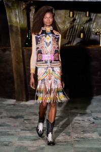 Manish Arora, Female model catwalking during the Paris womenswear fashion shows, winter 2016 - 2017, Women ready to wear, France