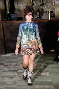 Manish Arora, Female model catwalking during the Paris womenswear fashion shows, winter 2016 - 2017, Women ready to wear, France